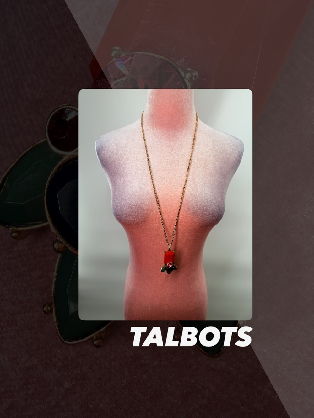 EUC Talbots Oversized Pendant Necklace